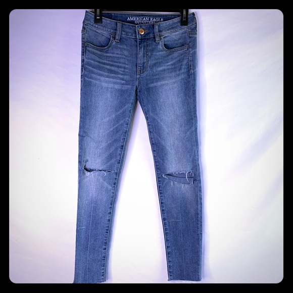 πAE raw hem ankle jeggings - Picture 1 of 5